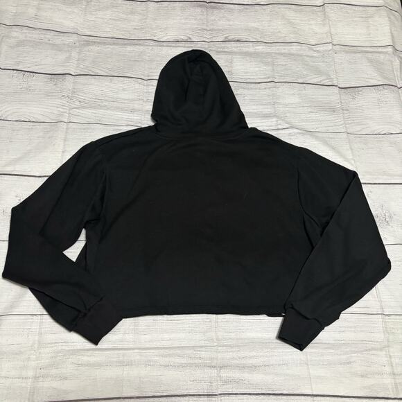 Disney Mickey Mouse Skeleton Juniors Size Large Oversized Cropped Hoodie Glows - Picture 9 of 11